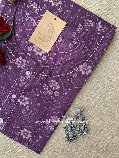 "Raabta" Mughal Kantha Cotton kurta