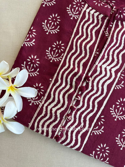 "Dastoor" Hand Block Printed Cotton Kurta