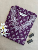 "Dastaan" Hand Block Printed Cotton Kurta