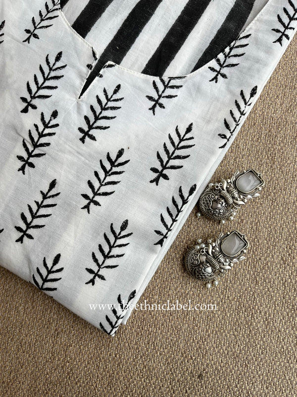 "Sugam" Hand Block Printed Cotton kurta