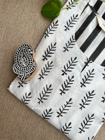 "Sugam" Hand Block Printed Cotton kurta