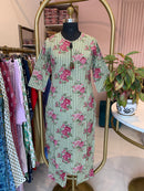 "Soman" Cotton Kurta with Pants (2pc)