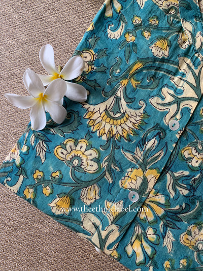 "Aabroo" Block Printed Cotton Short kurta