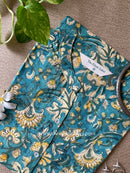 "Aabroo" Block Printed Cotton Short kurta