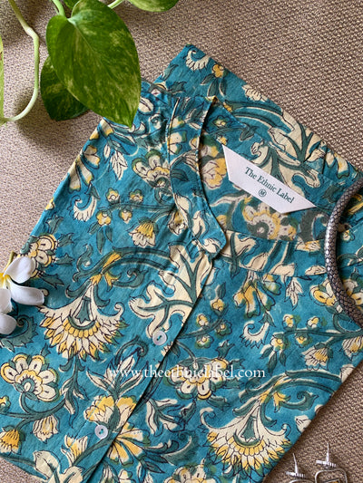 "Aabroo" Block Printed Cotton Short kurta