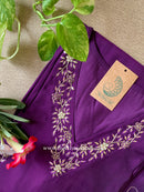 "Resham" hand embroidered Silk Kurta Set(2pc)