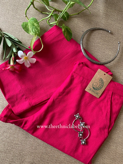 Raani Slub Cotton Straight Pants