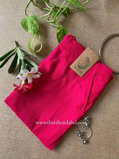 Raani Slub Cotton Straight Pants