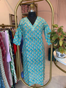 "Jivika"Hand Work Embellished Cotton kurta