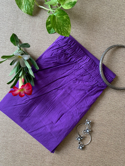 Purple Cotton Afghan Pants