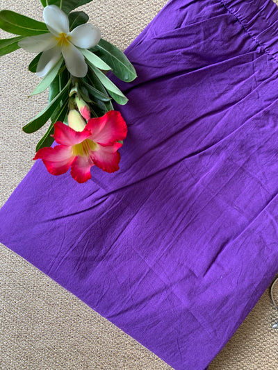 Purple Cotton Afghan Pants