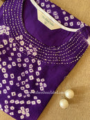 "Saaz" Pure Bandhani Cotton Kurta