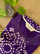 "Saaz" Pure Bandhani Cotton Kurta