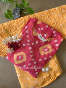 "Maaru" Bandhani Cotton Suit Set- 3pc