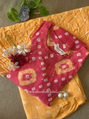 "Maaru" Bandhani Cotton Suit Set- 3pc
