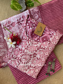 "Argha" Cotton Kurta Set with Cotton Dupatta(3pc)-M