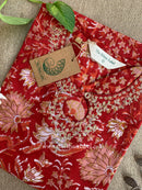 "Rihaa" Hand Block Printed Embroidered Cotton kurta