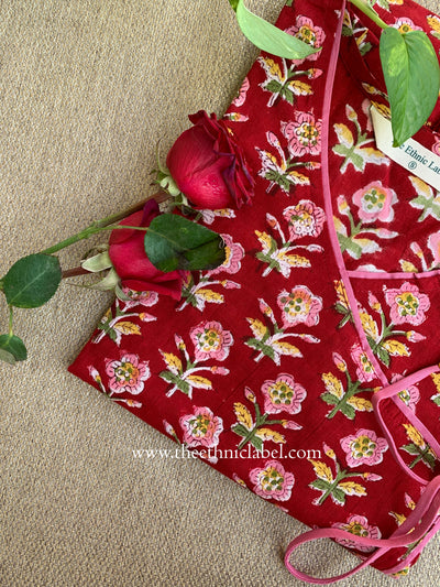 "Surayi" Hand Block Printed  Cotton kurta