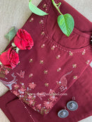 "Trisha" Embroidered Kurta Set (2pc)