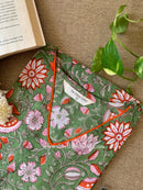 "Vriksha" Hand Block Printed  Cotton kurta