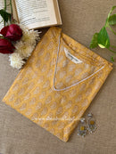 "Niyara" Hand Block Printed  Cotton kurta