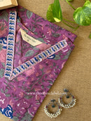 "Siya" Hand Block Printed  Cotton kurta