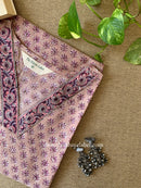 "Roohani" Hand Block Printed  Cotton kurta