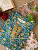 "Amrit" Cotton Kurta Set with Kota Doria Dupatta (3pc)