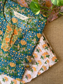 "Amrit" Cotton Kurta Set with Kota Doria Dupatta (3pc)