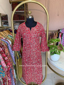 "Shuchi" Floral Cotton kurta - Big Size