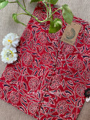 "Shuchi" Floral Cotton kurta - Big Size