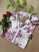 "Ruchi" Floral Cotton kurta - Big Size