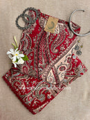 "Sarika" Red Cotton Kurta Set(2pc)