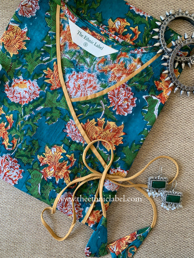 "Heena" Hand Block Printed  Cotton kurta