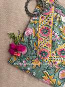 "Himaya" Hand Block Printed Cotton kurta