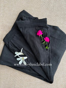 Black Flex Cotton Afghan Pants