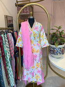 "Phool" Hand Block Printed Cotton Kurta Set(3pc)