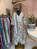 "Malini" Hand Block Printed Cotton Kurta Set(3pc)