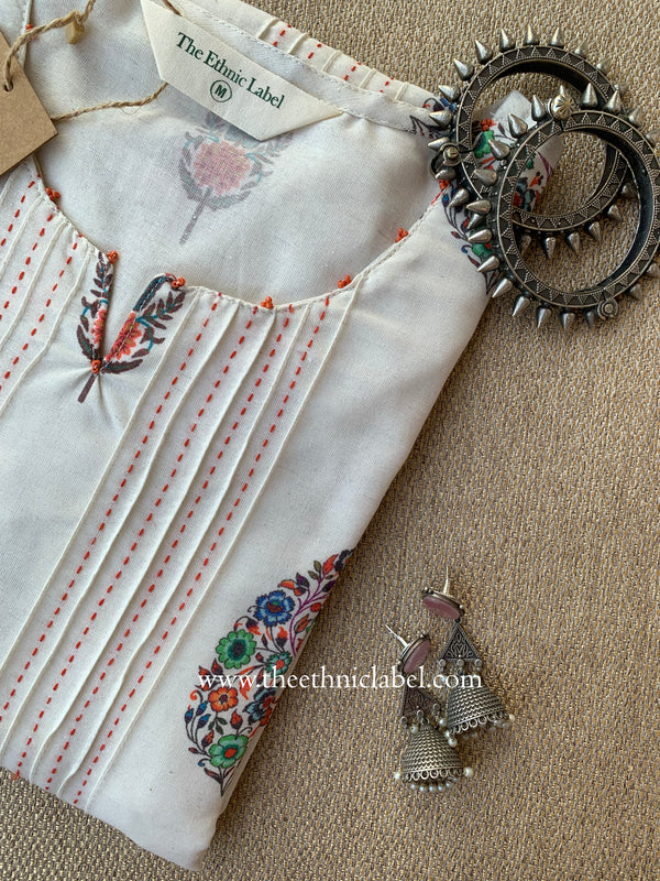 "Fitoor" Hand Block Printed Cotton kurta