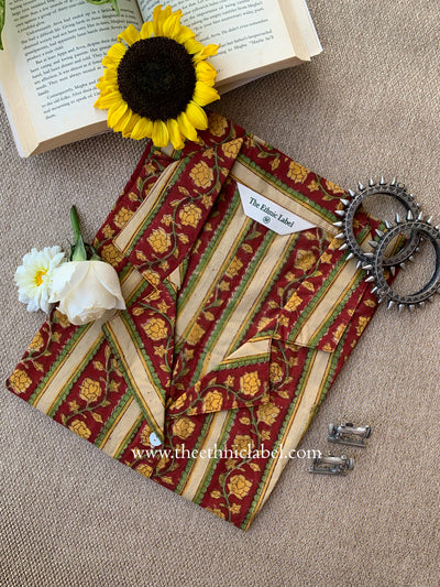 "Juhi" Hand Block Printed Cotton Shirt