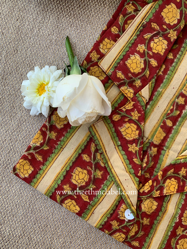 "Juhi" Block Printed Cotton Top