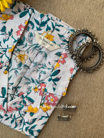"Sanvi" Hand Block Printed Cotton Shirt