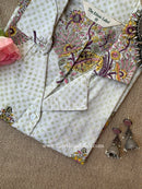 "Sonam" Hand Block Printed Cotton Shirt