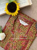 "Meher" Hand Block Printed Cotton Shirt