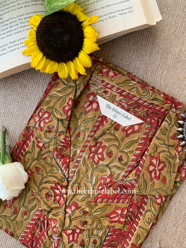 "Meher" Hand Block Printed Cotton Shirt