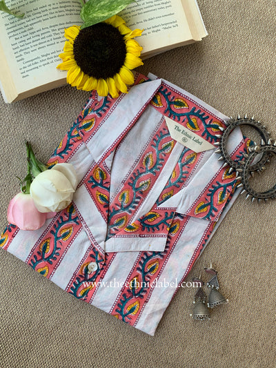 "Diya" Hand Block Printed Cotton Shirt