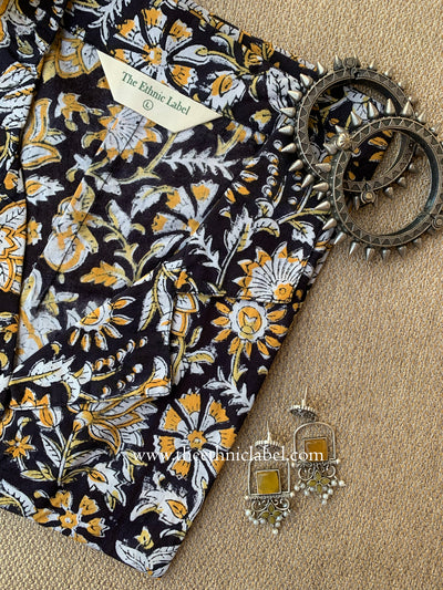 "Azalia" Hand Block Printed Cotton Shirt
