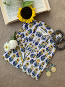 "Aisha" Block Printed Cotton Top