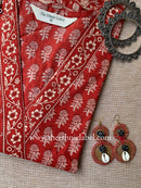 "Beena" Bagru Cotton kurta