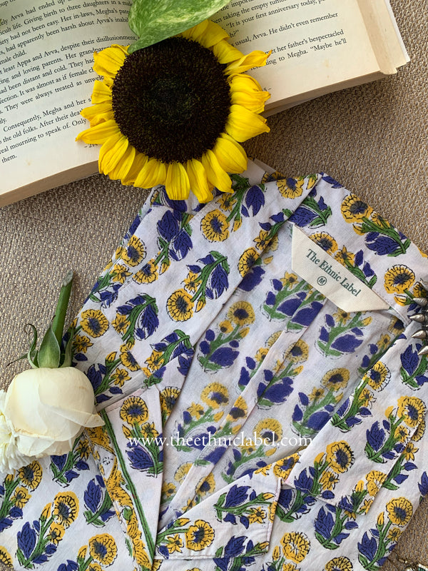 "Aisha" Block Printed Cotton Top